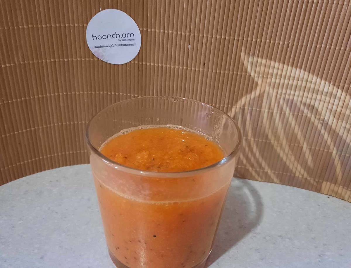 Գազարով, խնձորով, կիտրոնով, իմբիրով ֆրեշ